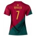 Portugal Cristiano Ronaldo #7 Hemma matchtröja Dam VM 2022 Kortärmad Billigt
